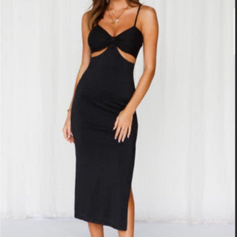 Black Midi Hello Molly Dress